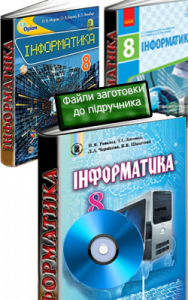 Електронні матеріали до підручників з інформатики за 8 клас